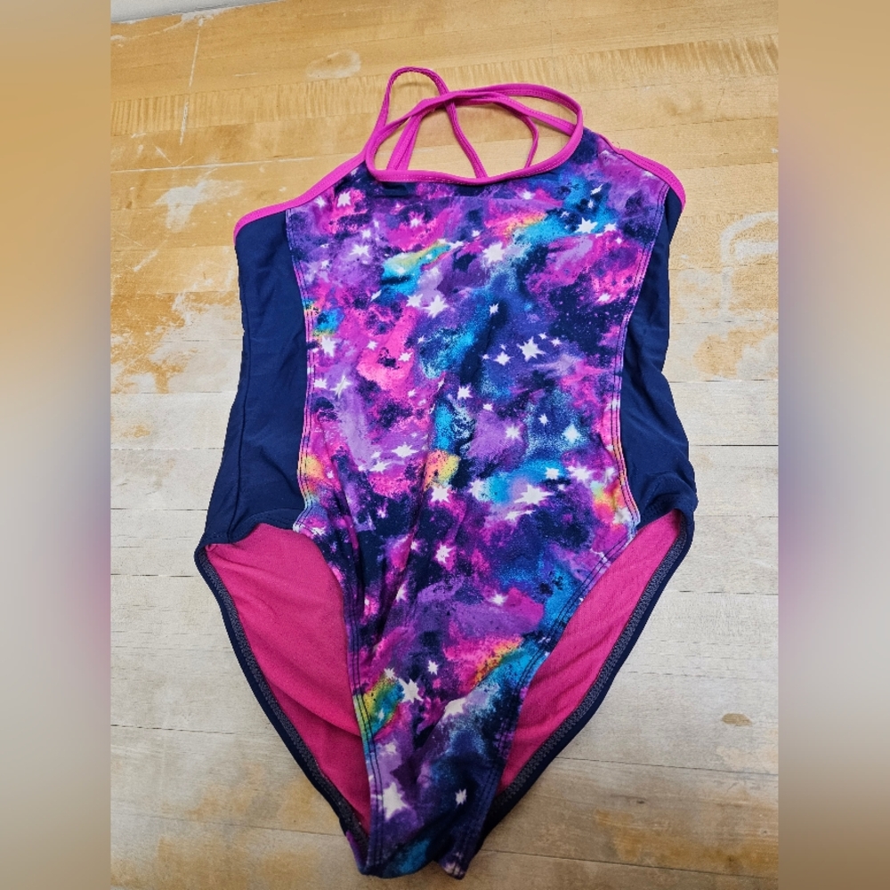 George Kids Cosmic Print One Piece Swimsuit